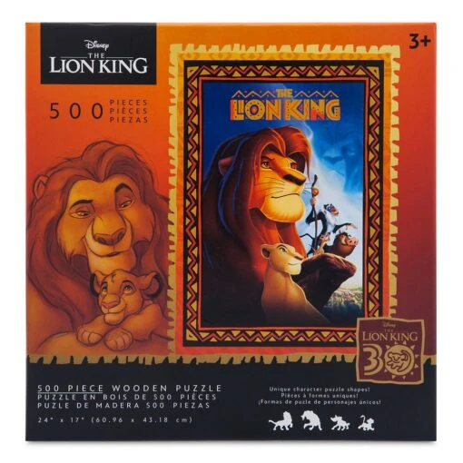 Disney The Lion King 30th Anniversary Wooden Jigsaw Puzzle -Disney Sales Store 1611056070077 1