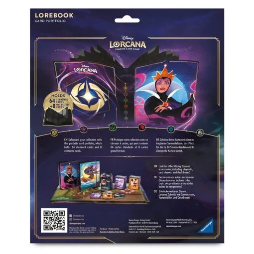 Evil Queen Lorebook Card Portfolio By Ravensburger – Disney Lorcana Trading Card Game – Snow White And The Seven Dwarfs -Disney Sales Store 1611057960035 4