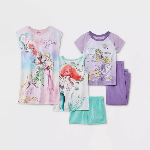 Disney Princess 5-Piece Nightgown, Pajama Tops, Pants, Shorts Set, Size 8 -Disney Sales Store 1a94f931 f569 5f22 bb54 6d5d360d0667 39836 98565.1686240224