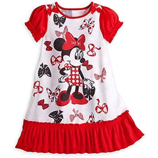 Minnie Mouse Girls Polka Dots, Bows Nightgown, Nightshirt, Size 4 -Disney Sales Store 23e5de5f 9915 57b7 8393 ea70279b3299 83168 39990.1623864708