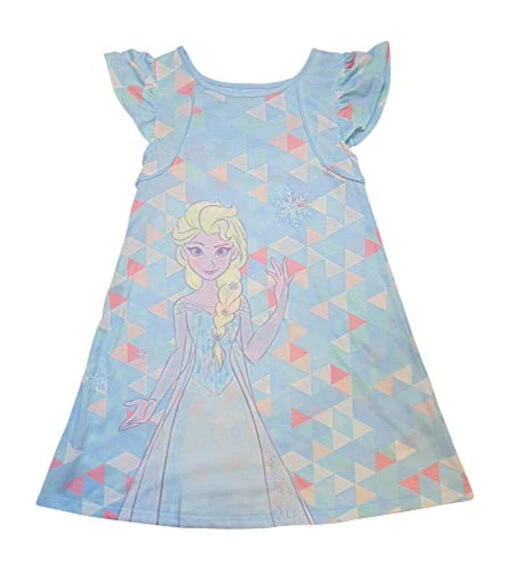 Disney Frozen Queen Elsa Geometric Snowflake Jersey Nightgown, Size 5/6 -Disney Sales Store 30628a77 dbfb 586a a0d3 7a4f3c87c479 76812 55735.1623864912