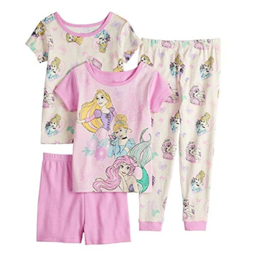 Disney Princess Girl's Princess Ariel, Rapunzel And Cinderella 4-Piece Toddler Pajama Set -Disney Sales Store 412bd121 ab07 5da1 ab4a 4de9527c8be9 00696.1592852576