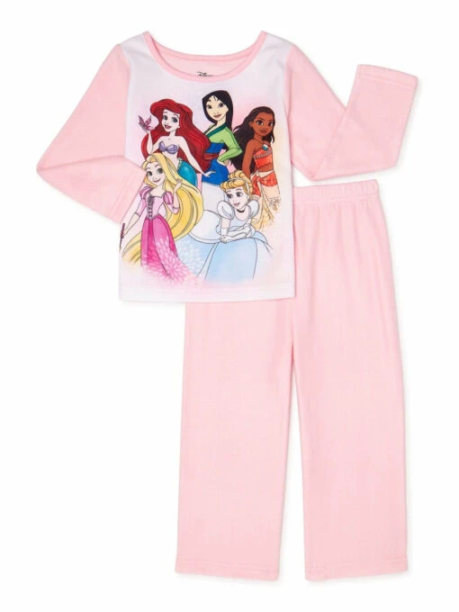 Disney Princess Girl's Character Pink Flannel Pajama Sleepwear Set -Disney Sales Store 4c959135 aefb 5bbc 9ad8 20c95c5ec468 05486 91106.1635959000