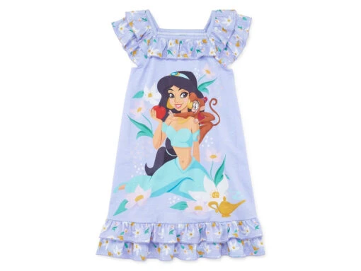 Disney Princess Aladdin Jasmine And Abu Purple Flutter Sleeve Nightgown, Gown -Disney Sales Store 691f862b 5552 5e37 8924 51b8266ab178 02222.1575218771