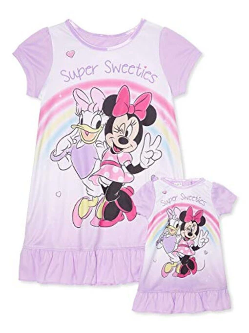 Minnie And Daisy Super Sweeties Nightgown With Doll Gown Set -Disney Sales Store 94f384e6 0251 53e1 b03e 8db1e15eeef3 89301 83219.1623860666