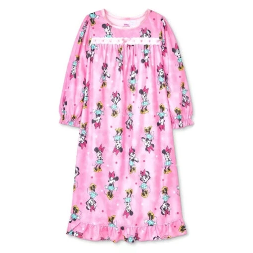 Disney Minnie Mouse Toddler Girl's Pink Flannel Polka Dot Nightgown, Gown -Disney Sales Store 9c728d36 e125 541c a825 2386fdd2b577 03812.1675981648