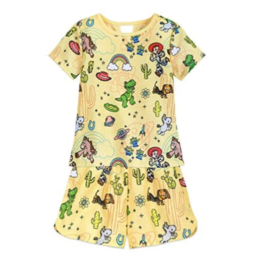 Disney Toy Story Girls Jessie, Bullseye Character Print Yellow Pajama Shorts Set -Disney Sales Store c78cc175 db1c 5982 a743 b0e99268f5bf 95075 37258.1686239904