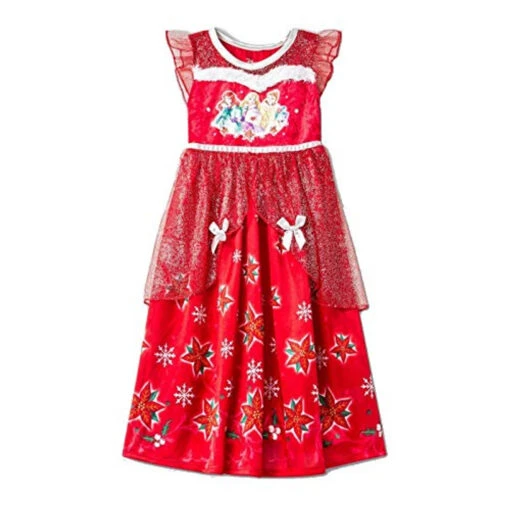 Disney Princess Girl's Christmas Holiday Poinsettia Nightgown -Disney Sales Store ce1363b3 92f6 54f6 bbe2 bea8b076bbb0 05434.1572360273