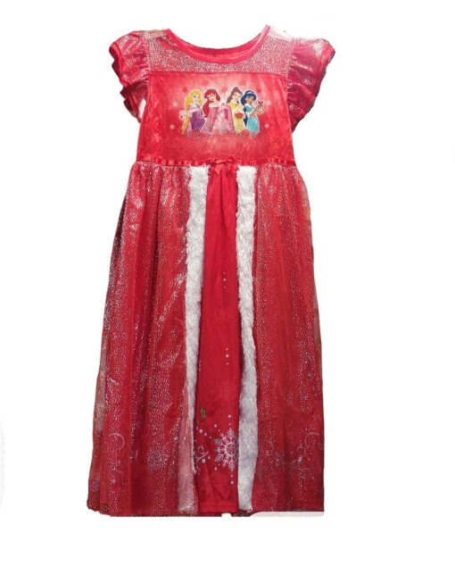 Disney Princess Girl's Christmas Holiday Red Fancy Nightgown, Gown, Size S 6/6X -Disney Sales Store e5f975d6 7080 5838 ad90 9053dac46d36 89635.1696865252